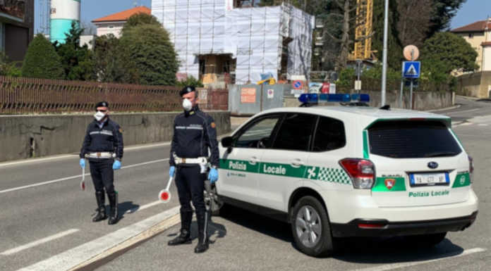 Coronavirus, 737 persone controllate dalla Polizia locale di Merate