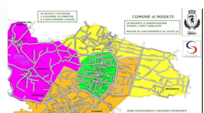 Merate, ecco il cronoprogramma della sanificazione delle strade