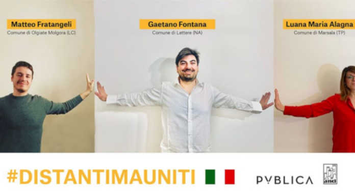 Olgiate, l’assessore Fratangeli testimonial con Anci della campagna #distantimauniti