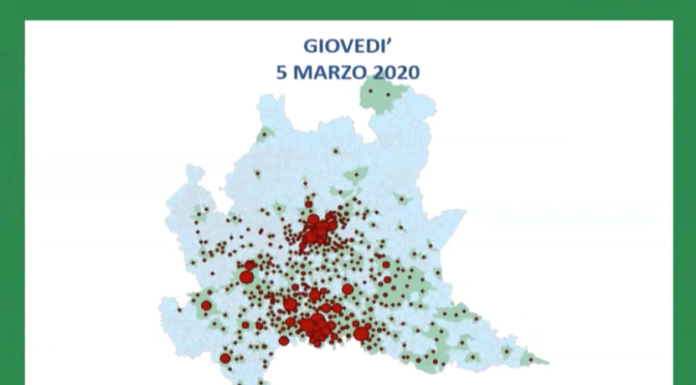 Coronavirus. La mappa del contagio in Lombardia