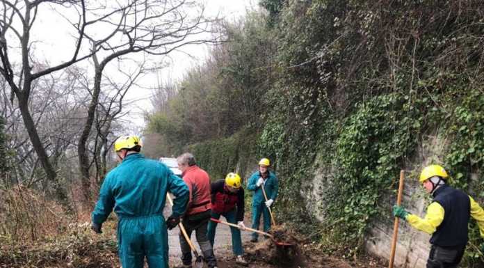 Rancio. Nuova giornata di lavoro per il gruppo antincendio Alpini Monte Medale