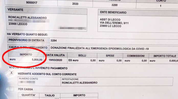 Acquate. Il fantacalcio del bar Vitali dona 5.000 euro all’ospedale di Lecco