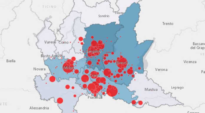 Coronavirus. La mappa del contagio: 243 casi nel Lecchese