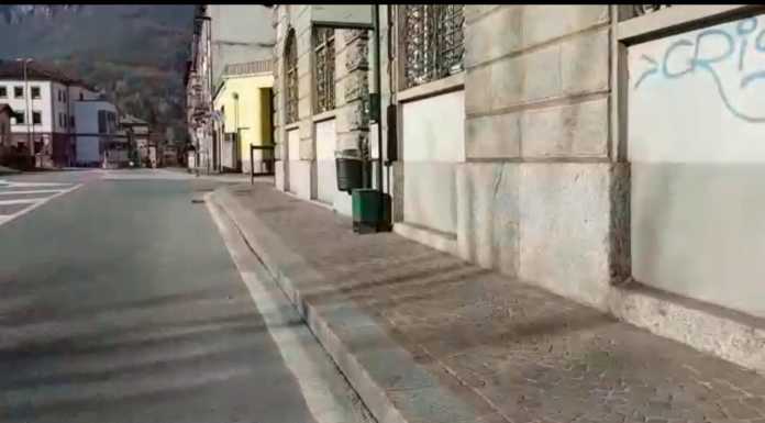 VIDEO – Tra le strade (quasi) deserte di una Lecco in quarantena
