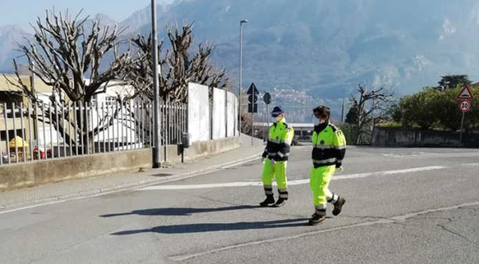 Garlate, la Protezione Civile pattuglia le strade del paese