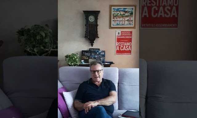 Coronavirus. Il video messaggio del sindaco di Lecco Virginio Brivio