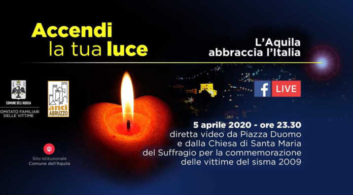 Undici anni dal terremoto dell’Aquila: luci alle finestre per ricordare