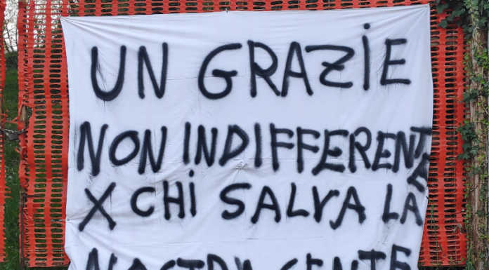 Merate, nuovo striscione davanti all’ospedale per dire grazie