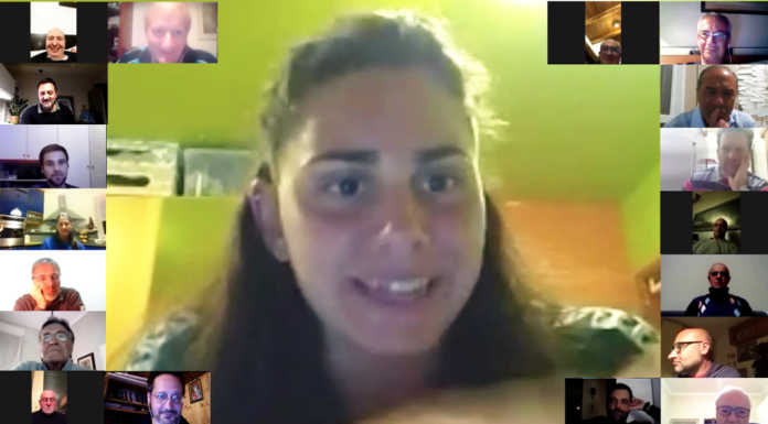 Il Panathlon si riunisce online, ospite (a distanza) la nuotatrice Giulia Ghiretti