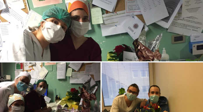 Dall’ex scuola di Rossino e scuola del Pascolo gli auguri a chi lavora in ospedale