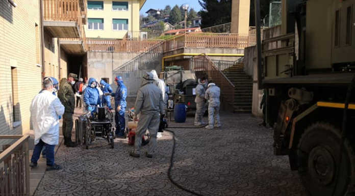 Villa d’Adda. Esercito Russo e Italiano al lavoro per sanificare l’istituto San Giuseppe