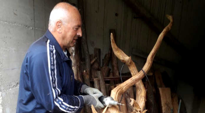 Primaluna. Alberto Melesi artista per passione, dalle radici crea piccoli capolavori