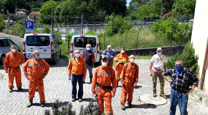 Olgiate, il gruppo antincendio al lavoro per ripulire quattro mulattiere