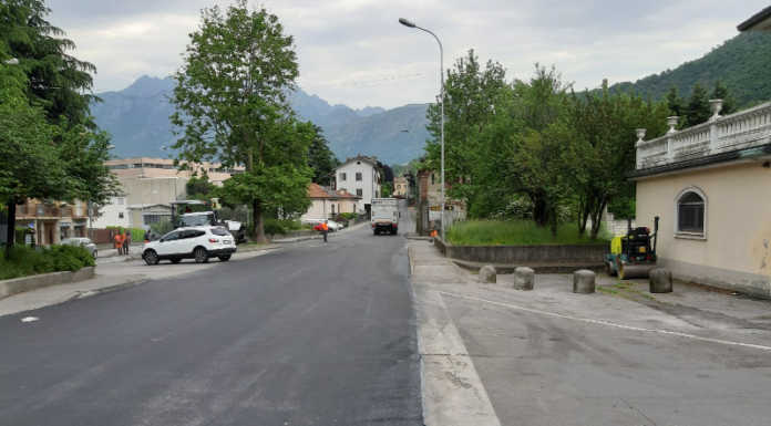 Valmadrera. Completati i lavori di asfaltatura in via Roma