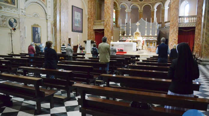 Lecco. Prima messa in basilica dopo il lockdown: “Possiamo essere ancora insieme”