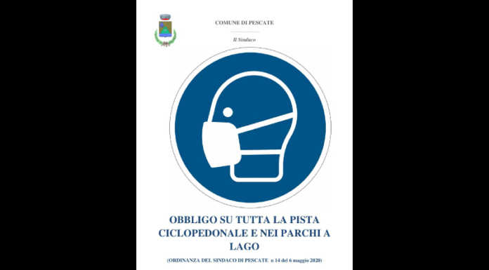 Pescate contro Governo e Regione: “Ciclopedonale: mascherina obbligatoria senza eccezioni”