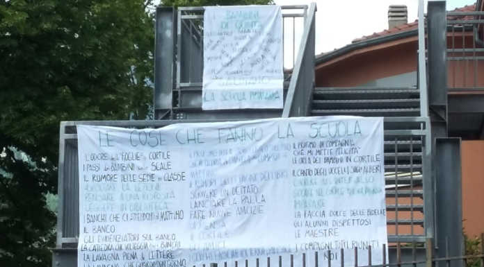 Scuola. La quinta elementare di Germanedo espone una poesia di saluto