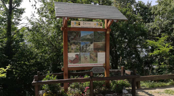 Rancio. Restyling per la bacheca del gruppo antincendio Alpini Monte Medale