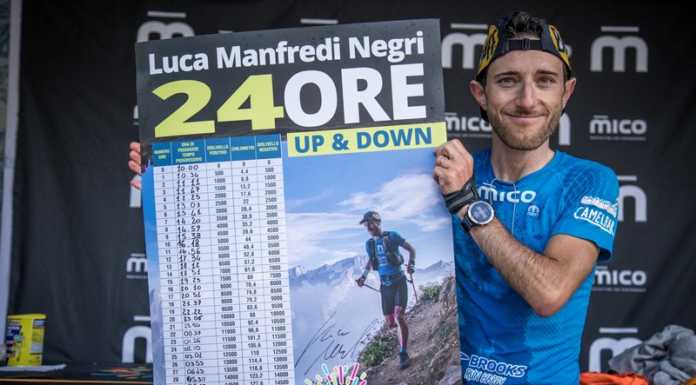 17mila metri di dislivello in 24h: record mondiale per Luca Manfredi Negri