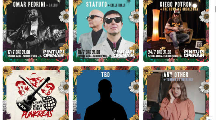 Tre weekend di musica con “Pintupi open air”. Tra gli ospiti Pedrini, Punkreas e Statuto