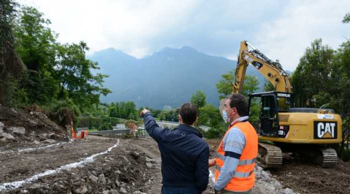 Mandello. Al cantiere dello svincolo di Maggiana, i lavori corrono spediti