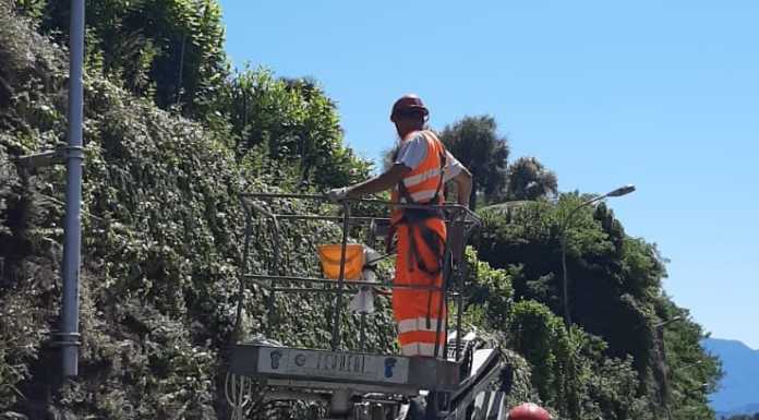 Dervio. Sono iniziati i lavori di sostituzione dei lampioni, 800 in tutto