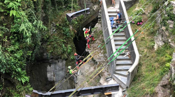 Orrido di Bellano, si montano le nuove passerelle