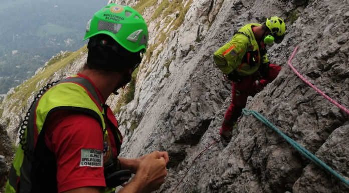 Incrodati sull’Ago Teresita in Grignetta, recuperati dal soccorso alpino