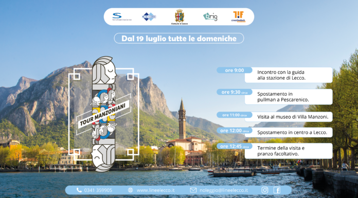 Domenica il primo “Tour Manzoniano” con la navetta Linee Lecco