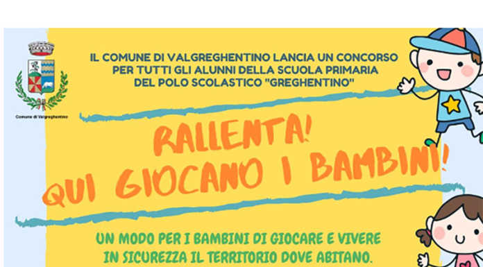 “Rallenta!” a Valgreghentino i nuovi cartelli stradali li disegnano i bambini