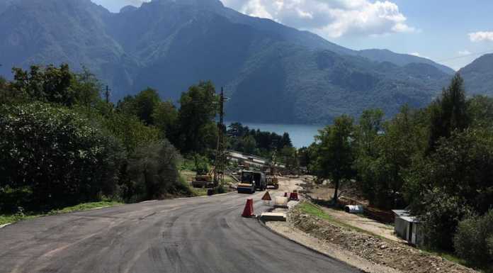 Mandello. Svincolo di Maggiana asfaltato e ormai quasi ultimato