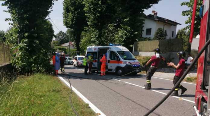 Robbiate. Scontro tra una moto e un camion sulla provinciale 56