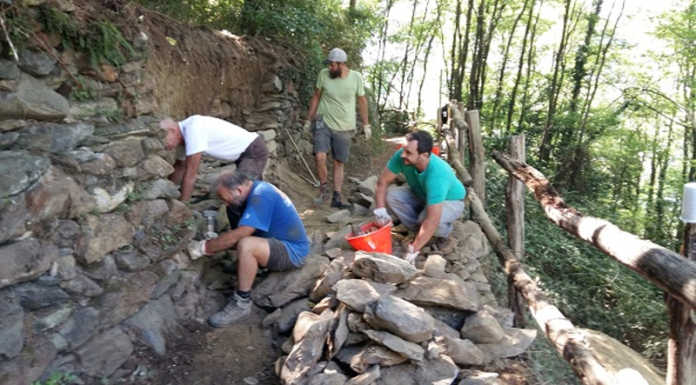 Bellano. Legambiente al lavoro lungo il Sentiero del Viandante