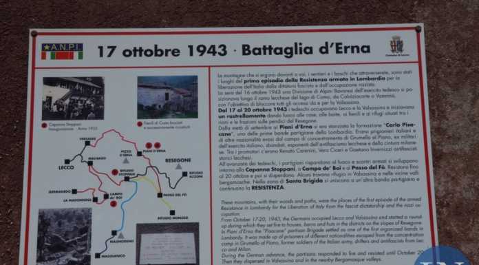 “Erna 1943. Racconto Partigiano”, spettacolo teatrale al rifugio Marchett