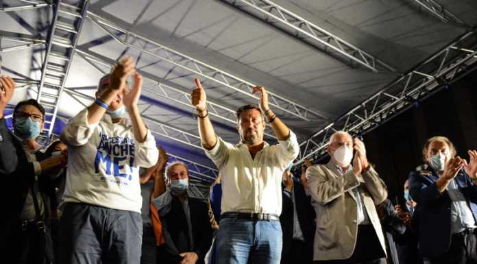 Elezioni. Matteo Salvini a Lecco lancia la corsa della Lega e di Ciresa