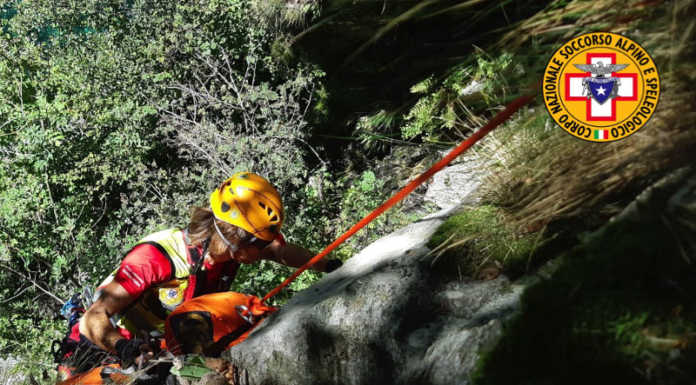 Si infortuna mentre fa canyoning in Val Bodengo, soccorso 30enne
