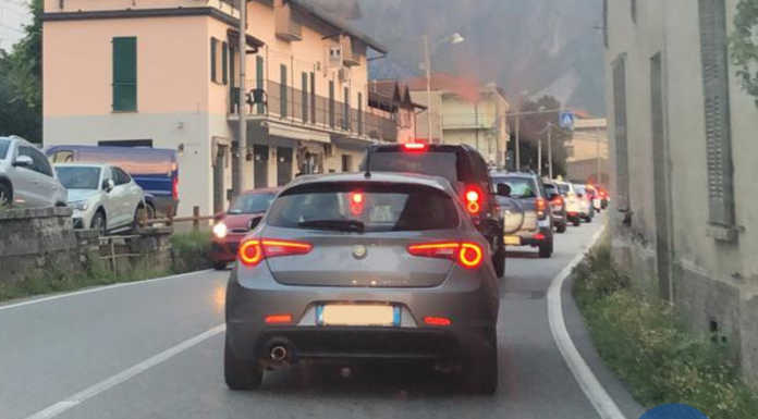 Controesodo: traffico intenso dalla Valtellina verso la Brianza