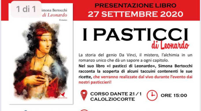 Calolzio. Il 27 settembre la presentazione del libro “I pasticci di Leonardo”