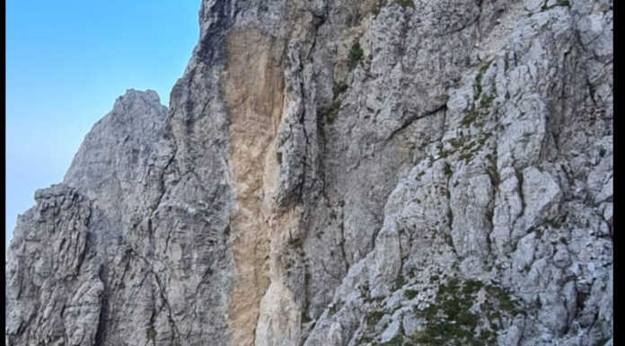 Grignetta, segnalata frana sul sentiero Cecilia: “Fate attenzione”