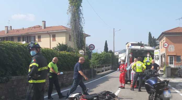 Mandello, scontro tra moto lungo la provinciale, un ferito
