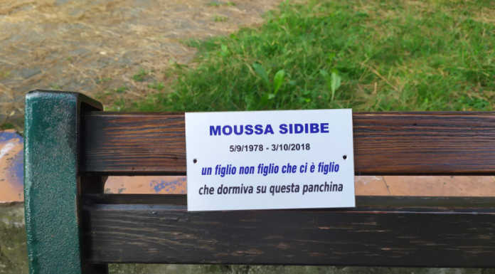 Calolzio, al parco Giuseppe e Giovanni Rosa una targa in ricordo di Moussa Sidibe