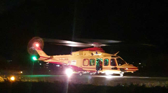 Moregallo, finisce in un canalone per recuperare il cane, 29enne elisoccorso elisoccorso