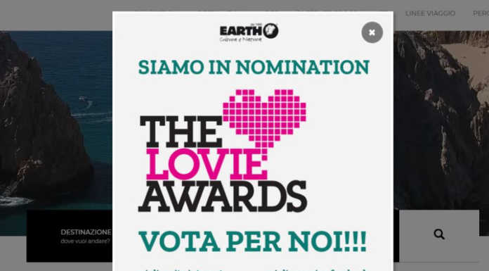 Earth Viaggi in corsa per i Lovie Awards con due nomination