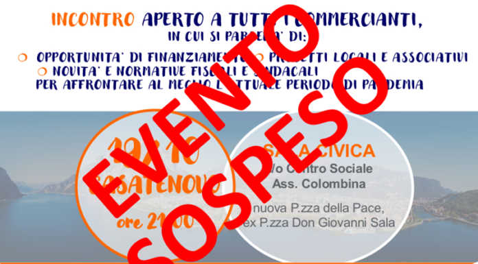 Confcommercio. Sospeso l’incontro in programma a Casatenovo