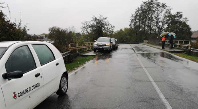 Osnago, iniziati i lavori di messa in sicurezza del cavalcavia di via Copernico