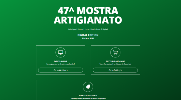 Inaugurata la Mostra dell’Artigianato: quest’anno tutta in digitale