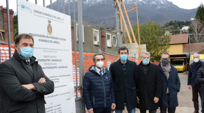 Fontana a Mandello, visita al cantiere di PraMagno finanziato dalla Regione