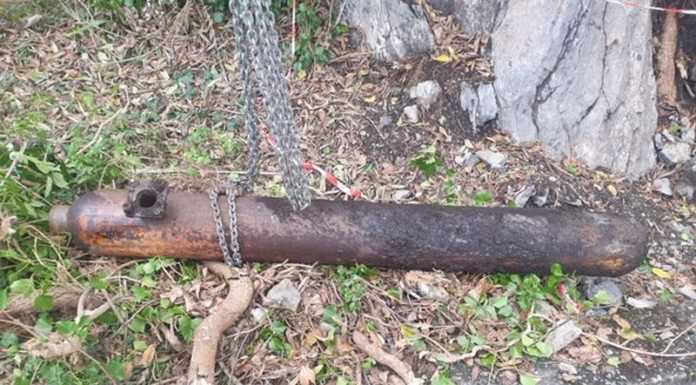 La bomba ritrovata a Perledo era solo una bombola di ossigeno e finirà al museo