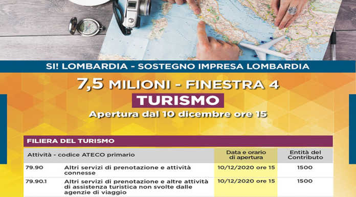 Operatori del turismo: dal 10 dicembre le domande per il contributo di Regione