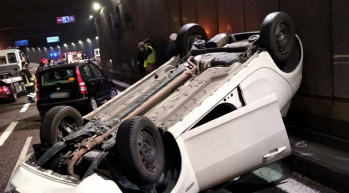 SS36. Incidente tra più veicoli allo svincolo della Meridiana